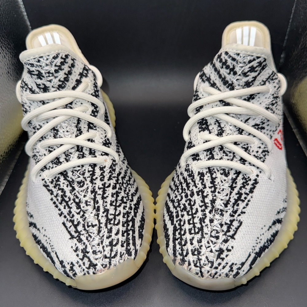 Size 4 - adidas Yeezy Boost 350 V2 Low Zebra, CP9654, Clean, No Box, Preowned